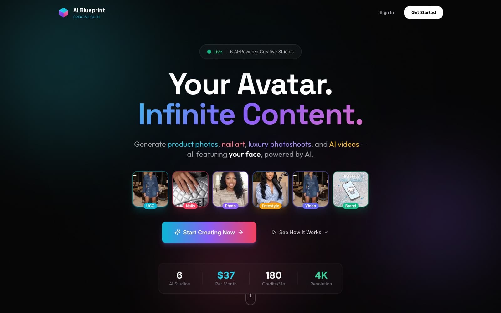 AI Blueprint — Your avatar. Infinite content.